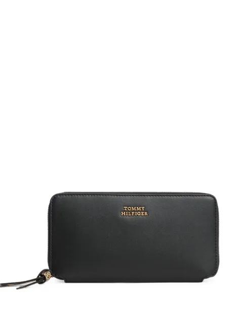 logo-plaque zip-around wallet