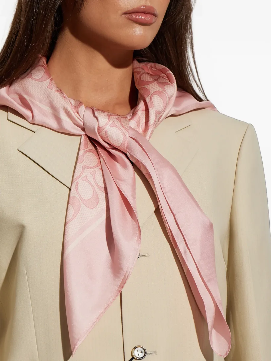 Signature silk scarf 4