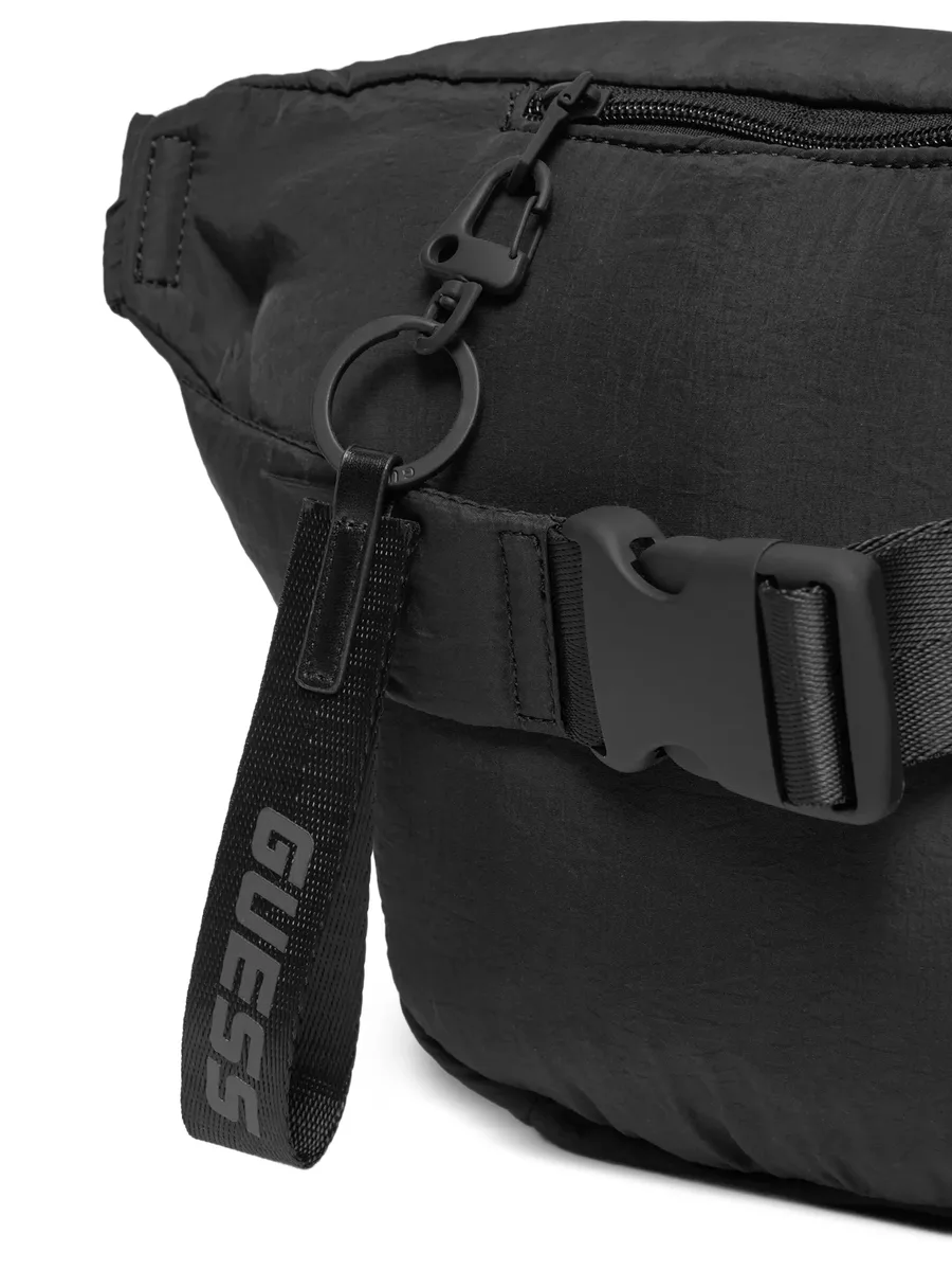crinkle-finish logo-patch belt bag 5