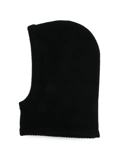 ribbed-knit balaclava