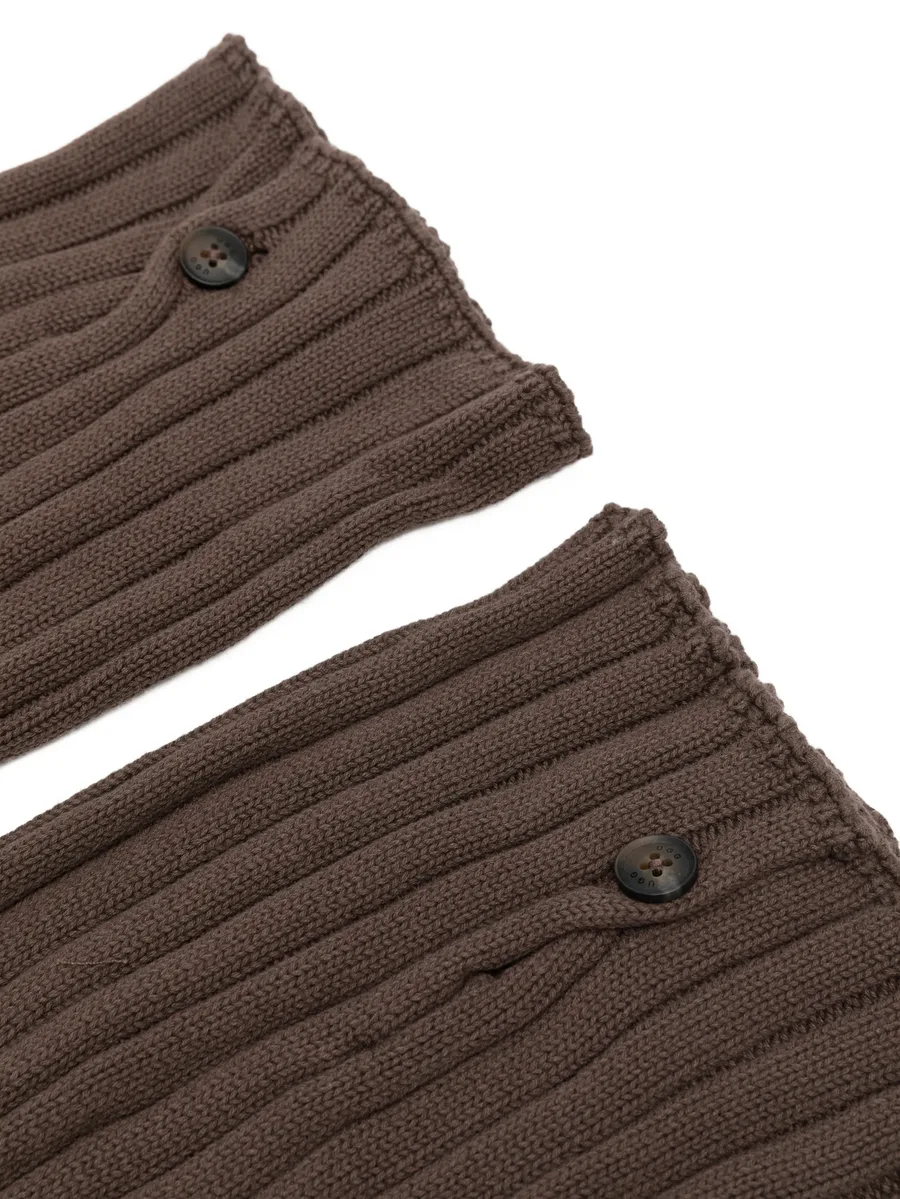ribbed-knit button-detail legwarmers 2