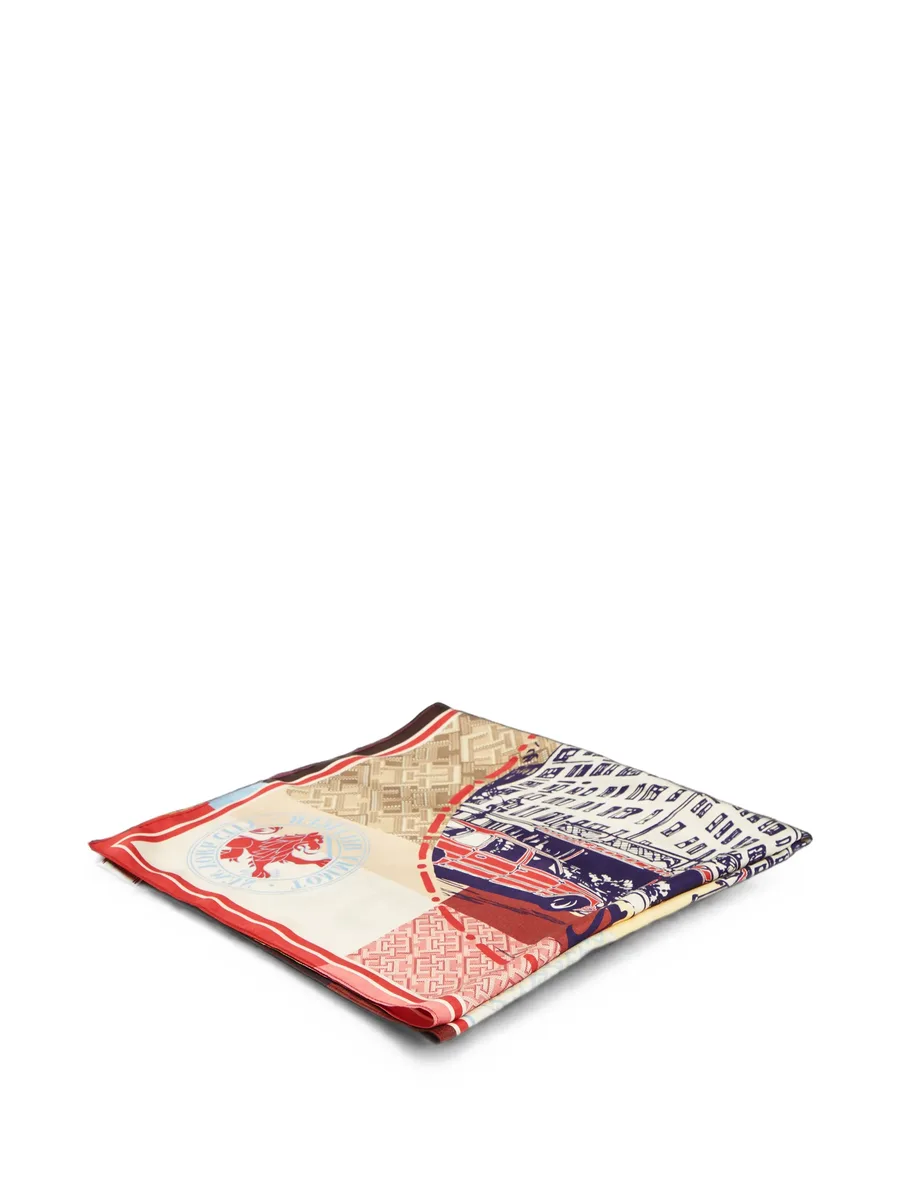 patchwork graphic-print scarf 2