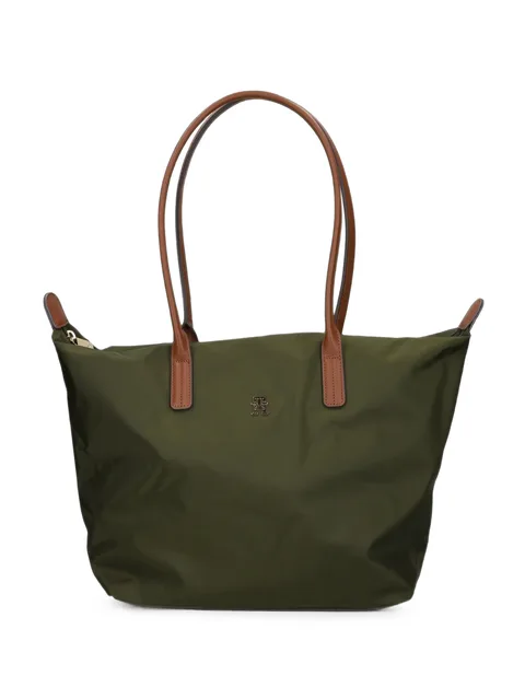 medium Popette logo-plaque tote bag