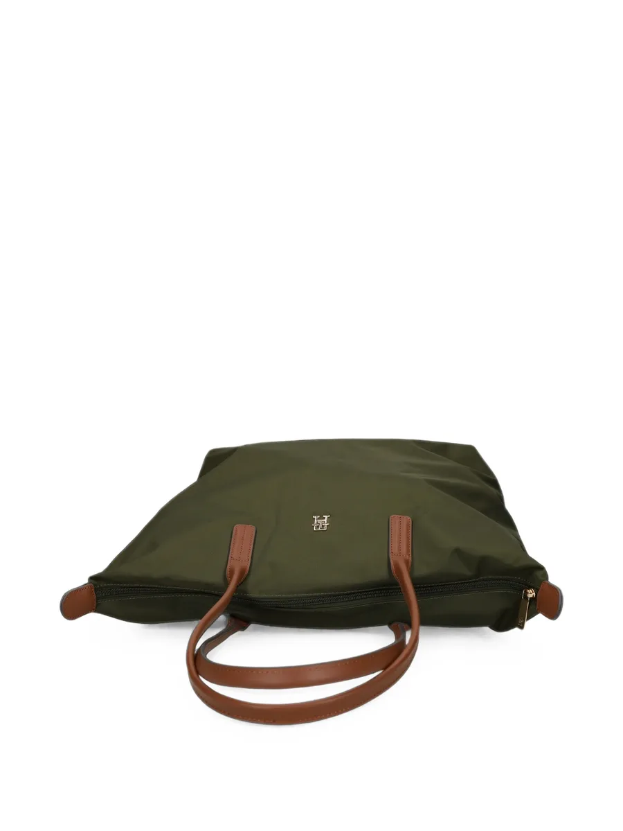 medium Popette logo-plaque tote bag 6