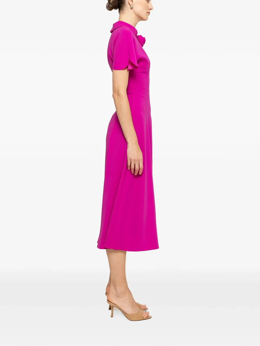 floral-detail midi dress 2