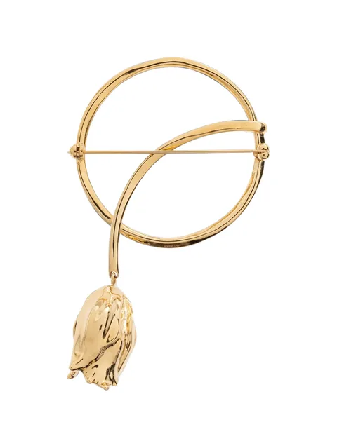 Tulip circular brooch
