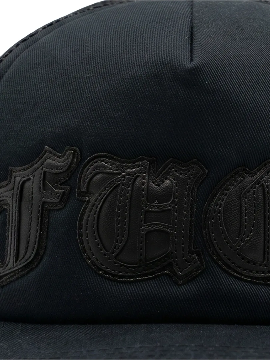 leather-patch trucker cap 2