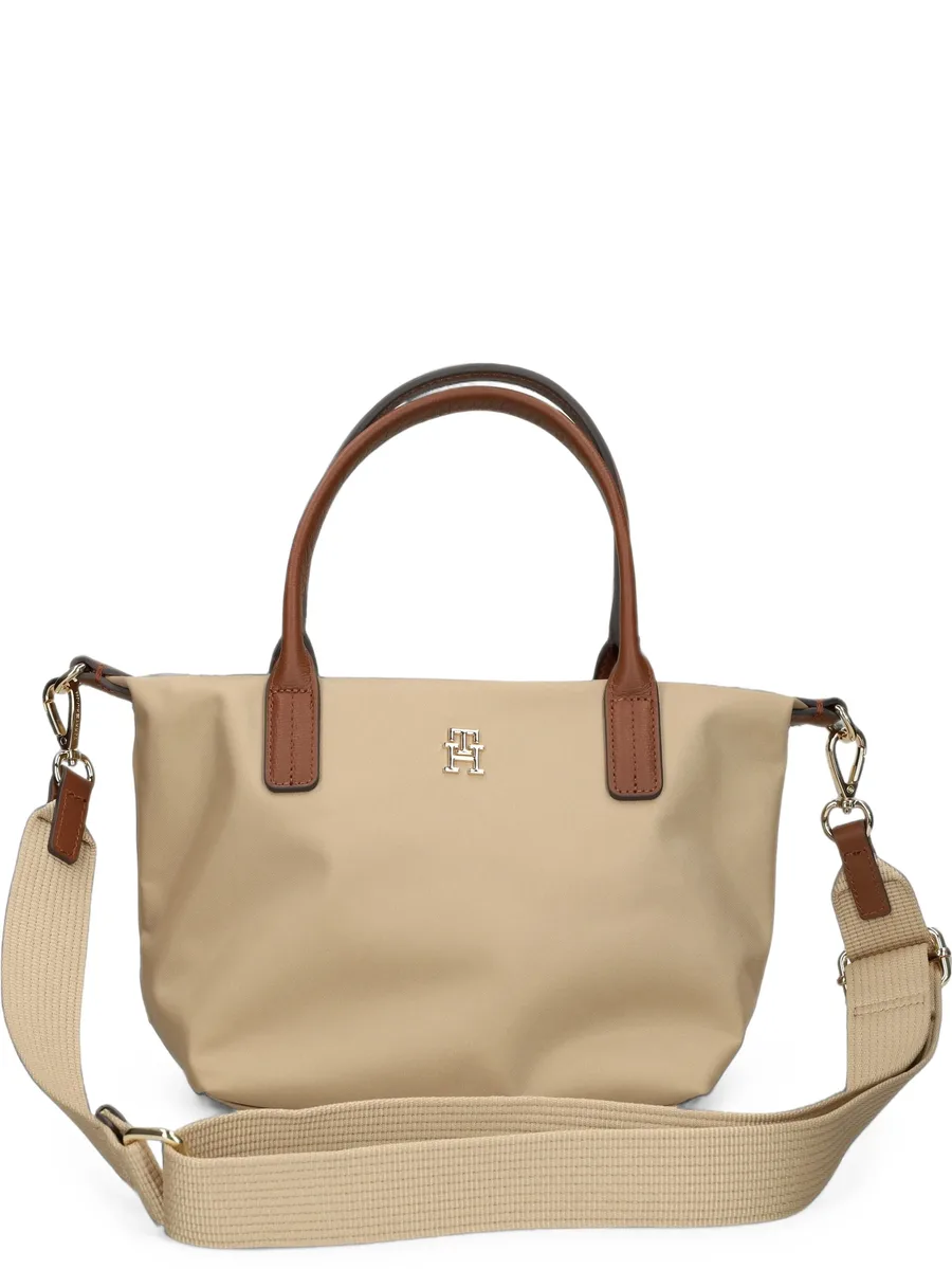 Popette logo-plaque tote bag 1