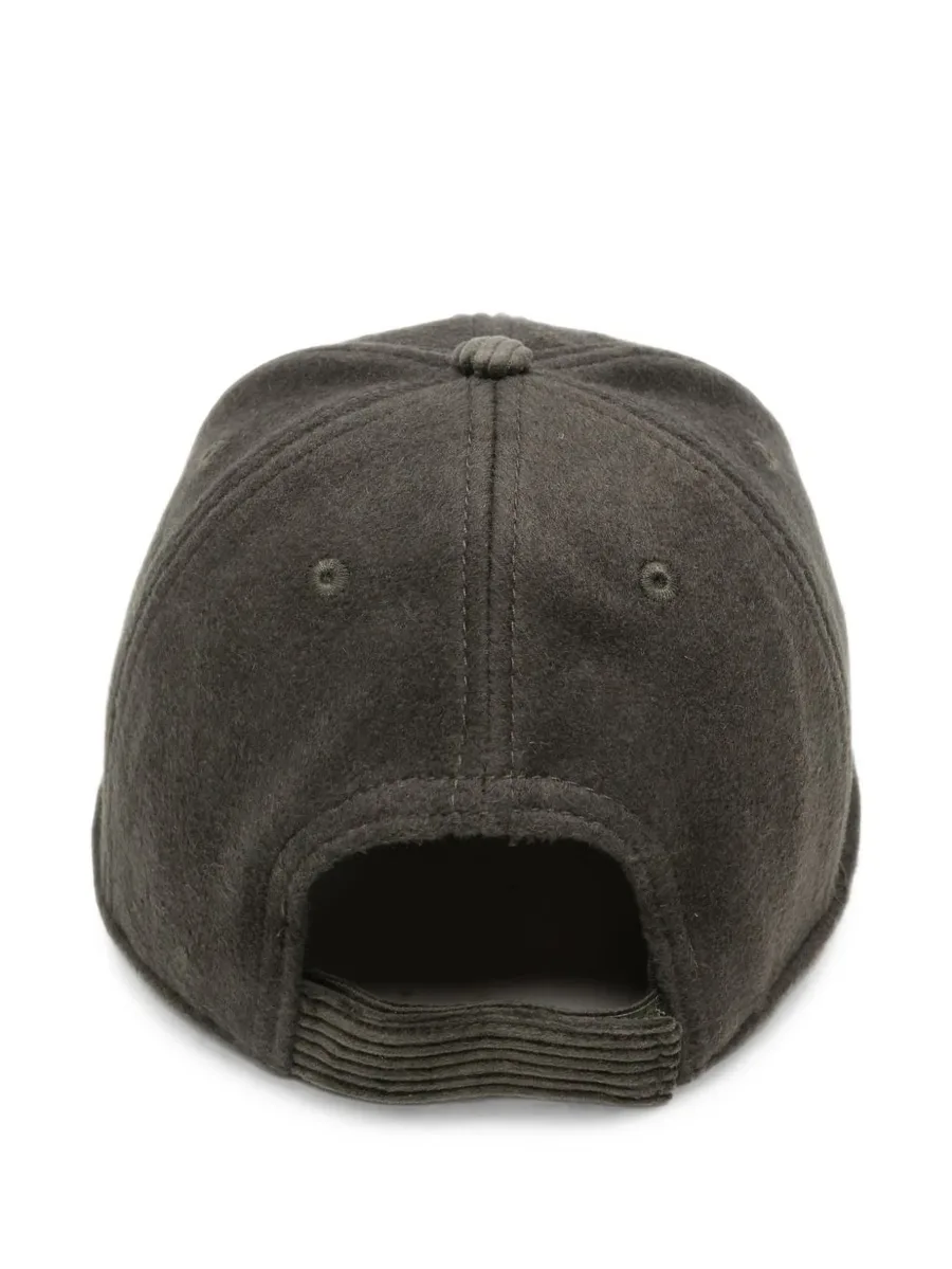 logo-embroidered corduroy-trimmed baseball cap 2