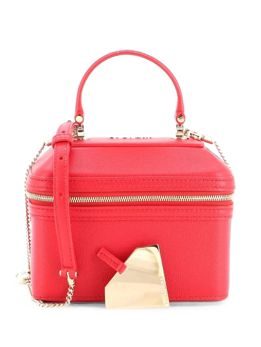 маленькая сумка-сэтчел Serpenti Forever Top Handle Convertible Vanity Leather 6