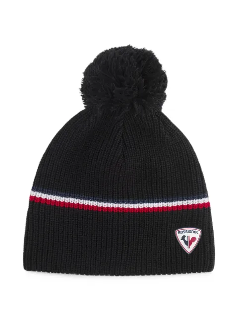 Ewan pompom-detail beanie hat