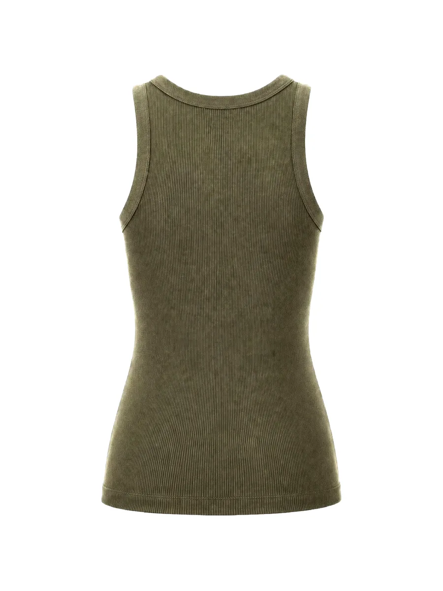 ribbed-knit tank top 2