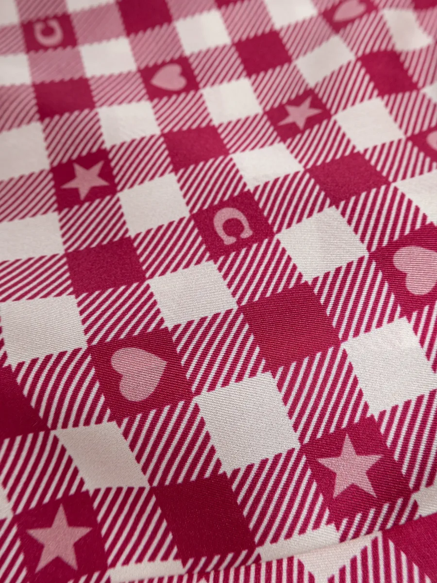check-print silk scarf 3