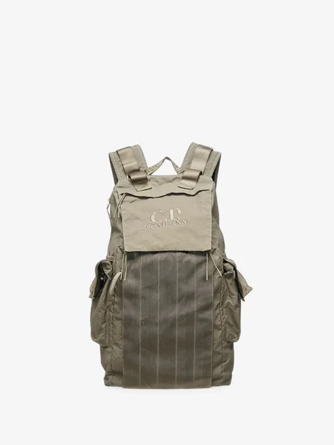 herringbone mixed backpack
