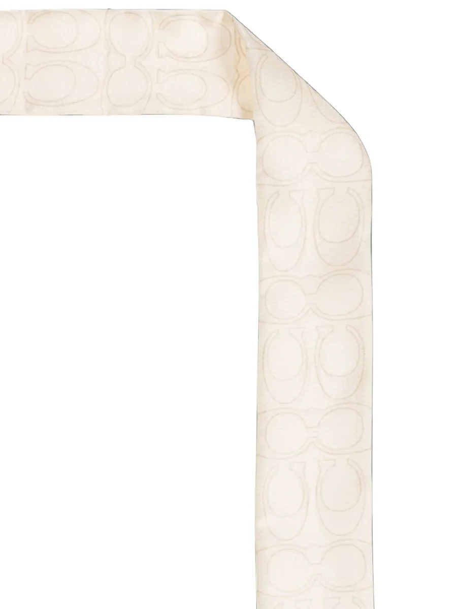 monogram-print silk scarf 3