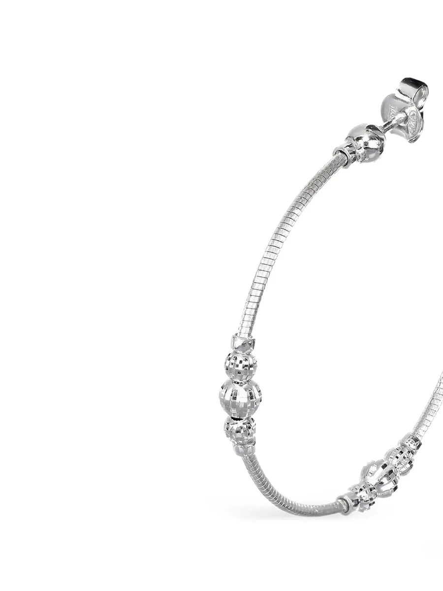 серьги-кольца Crystal Flexi 2