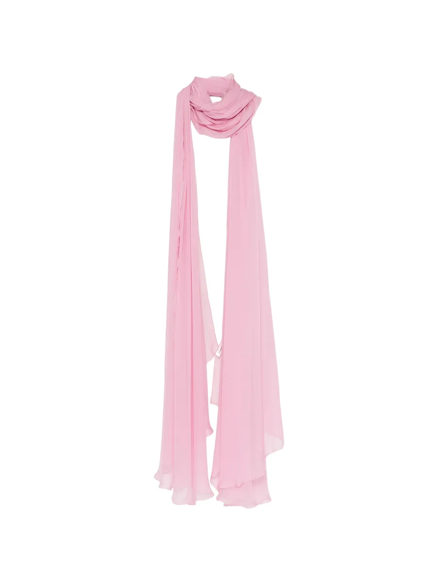 silk chiffon long scarf 1