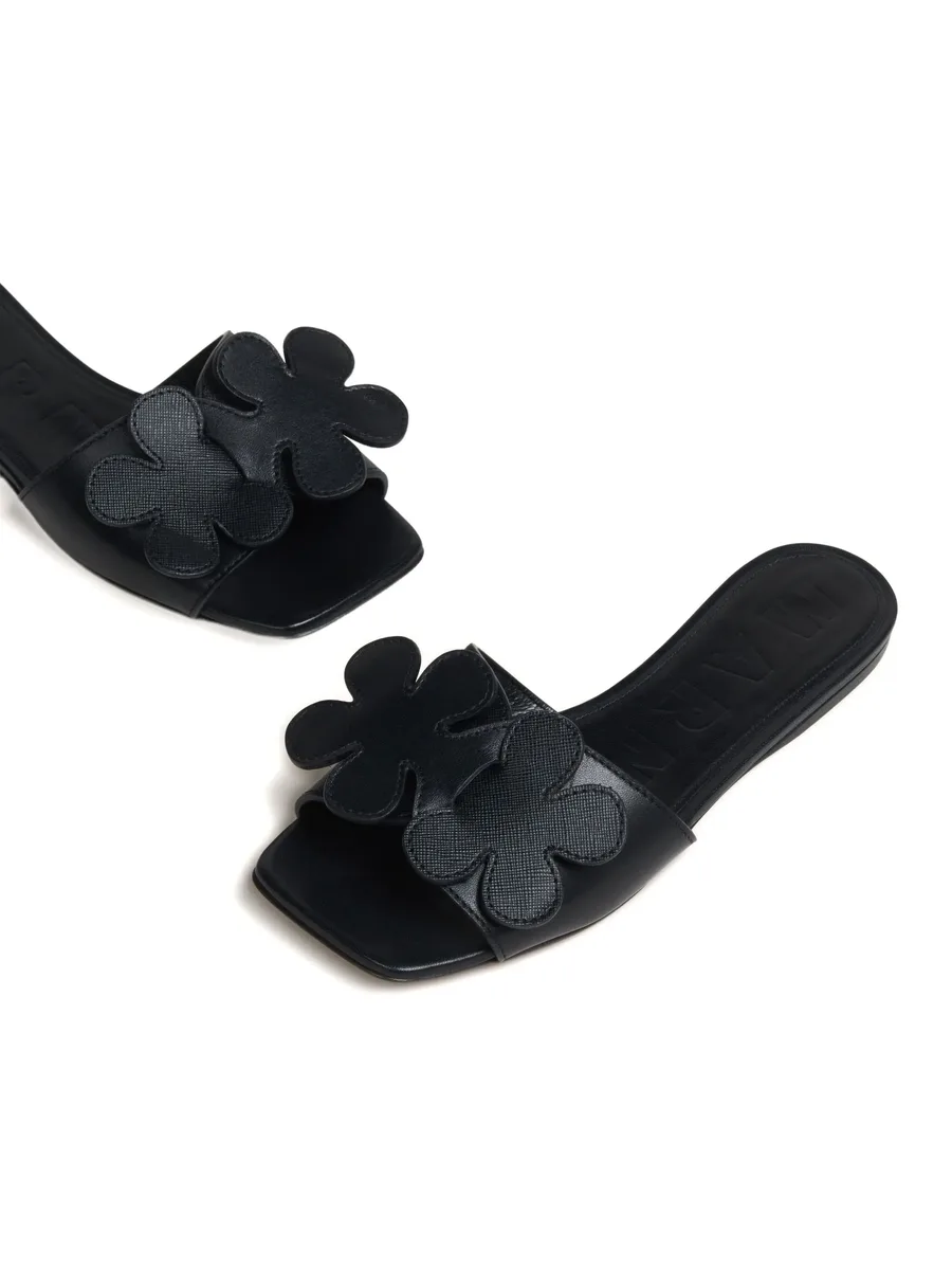 сандалии с цветочной аппликацией 7