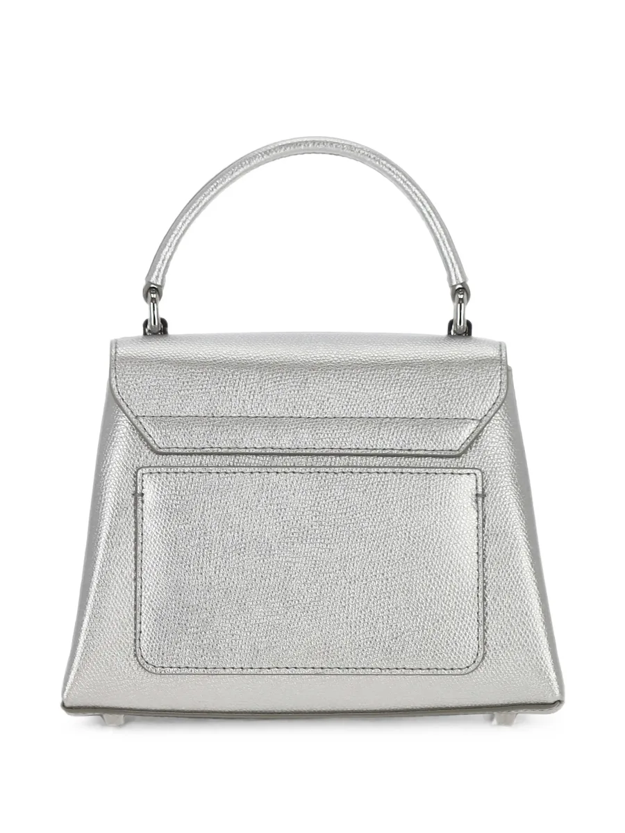 metallic-effect top-handle bag 2