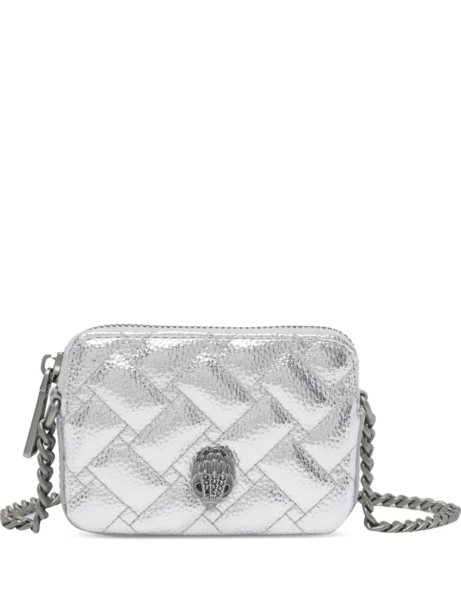 Eagle-plaque quilted wallet 1