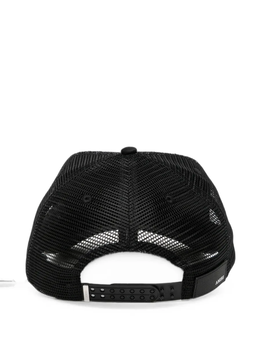 embroidered mesh-panel trucker cap 2
