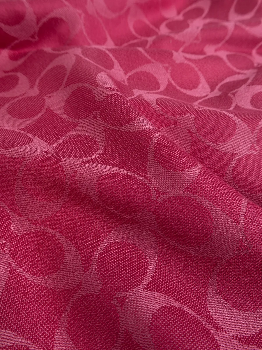 monogram frayed scarf 3