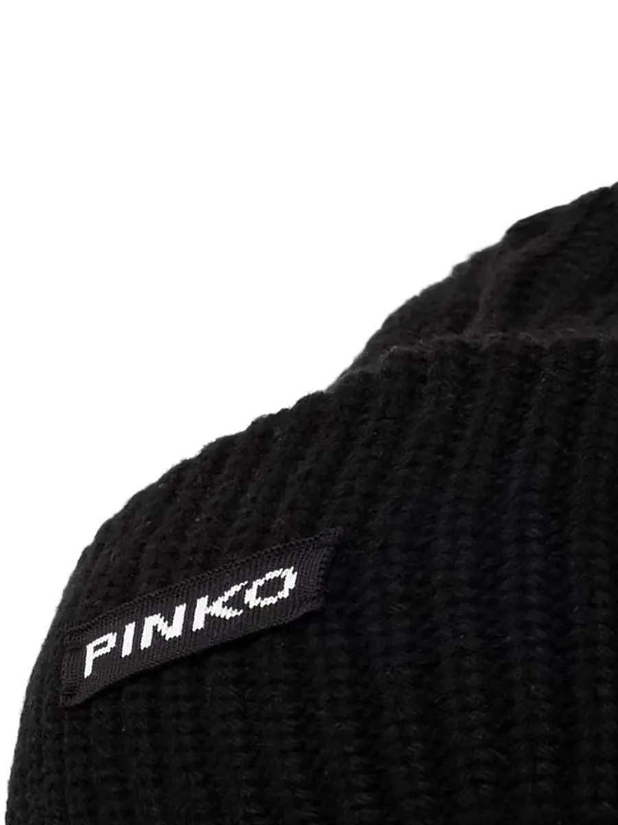 logo-patch ribbed-knit beanie hat 2