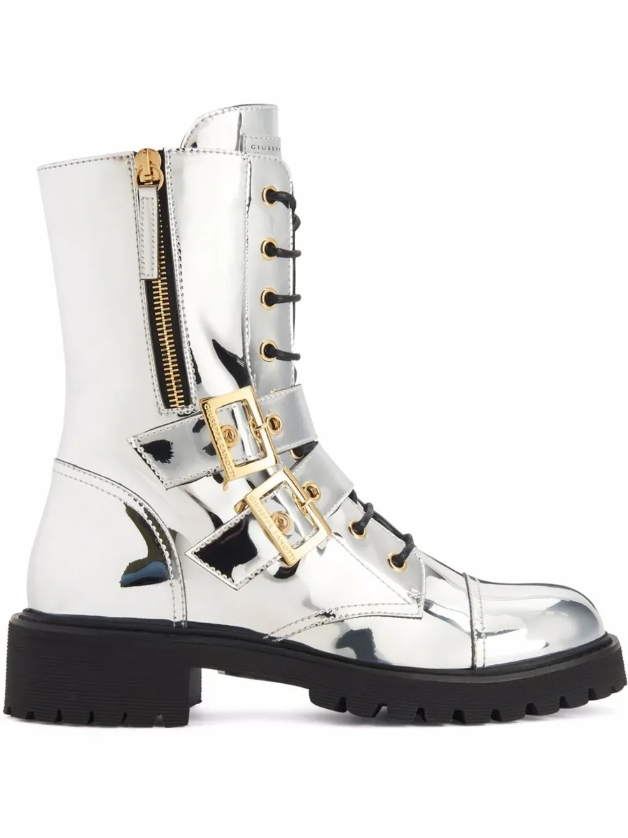 Tifa metallic calf-length boots 2
