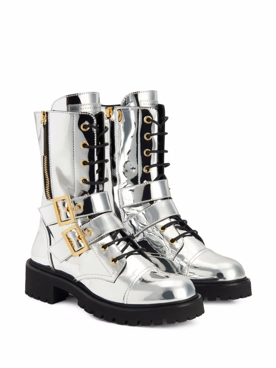 Tifa metallic calf-length boots 3