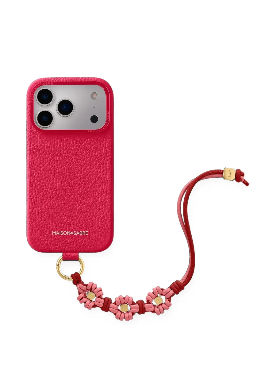 Wristlet leather bag charm 4
