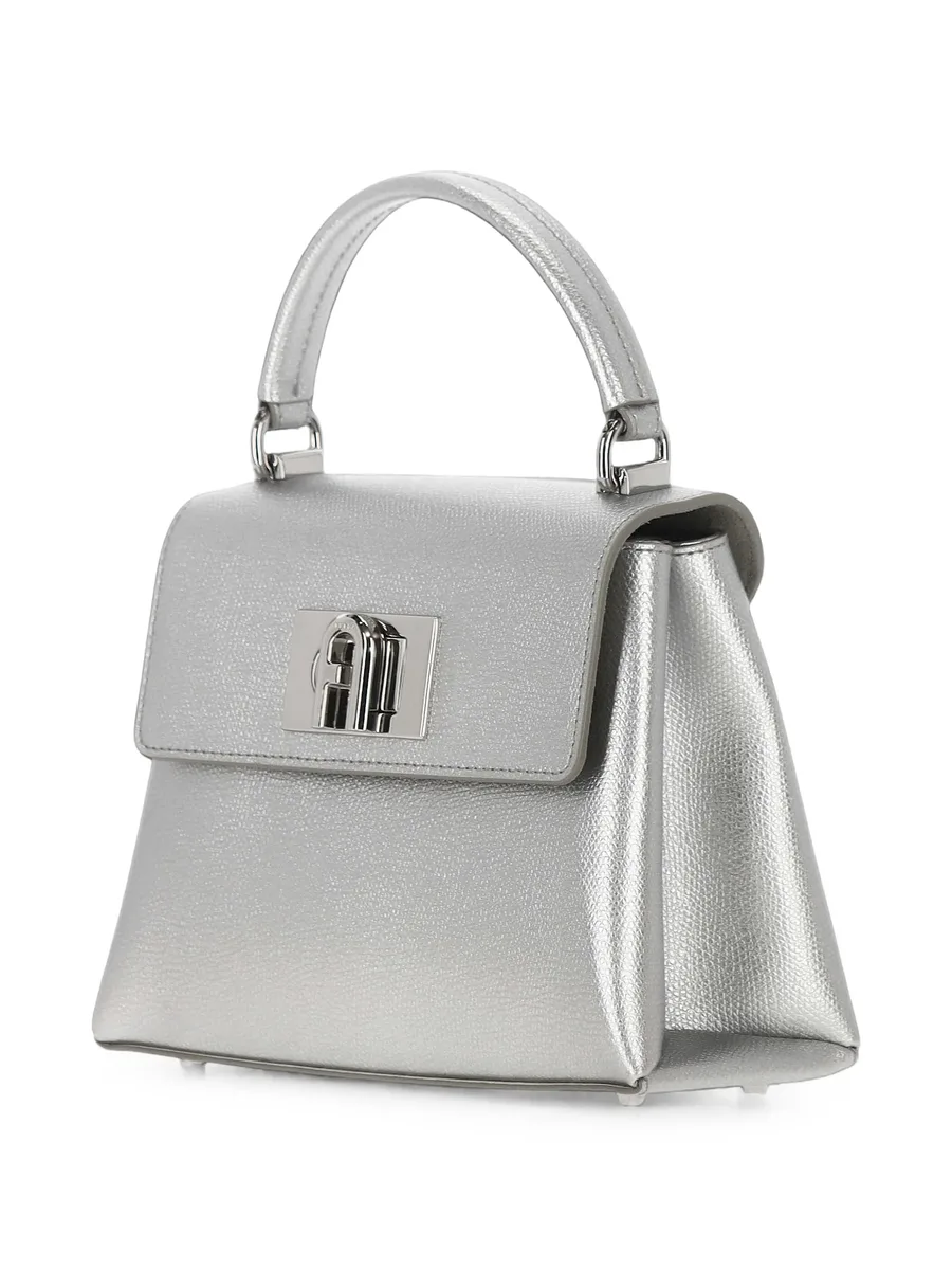 metallic-effect top-handle bag 3
