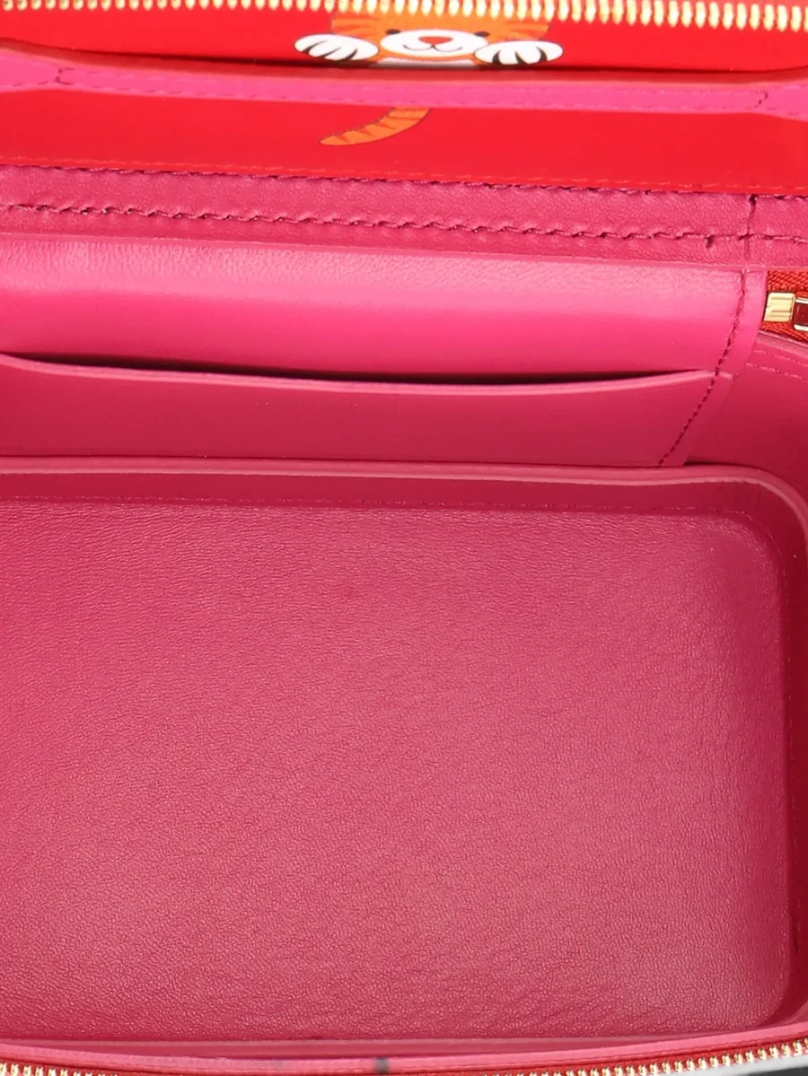 маленькая сумка-сэтчел Serpenti Forever Top Handle Convertible Vanity Leather 5
