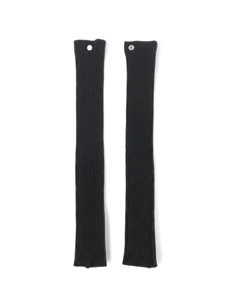 ribbed-knit cut-out gloves 1