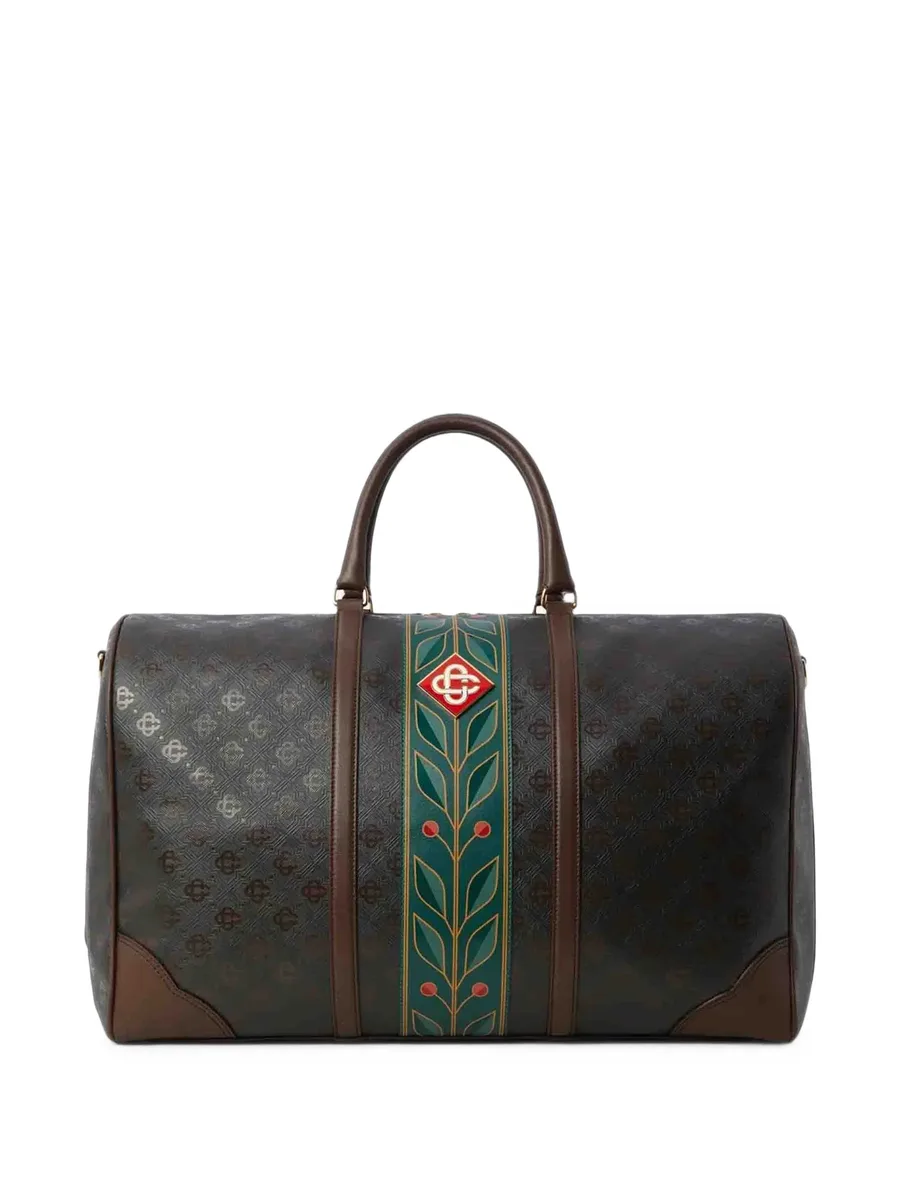 dark-brown monogram weekender bag 1