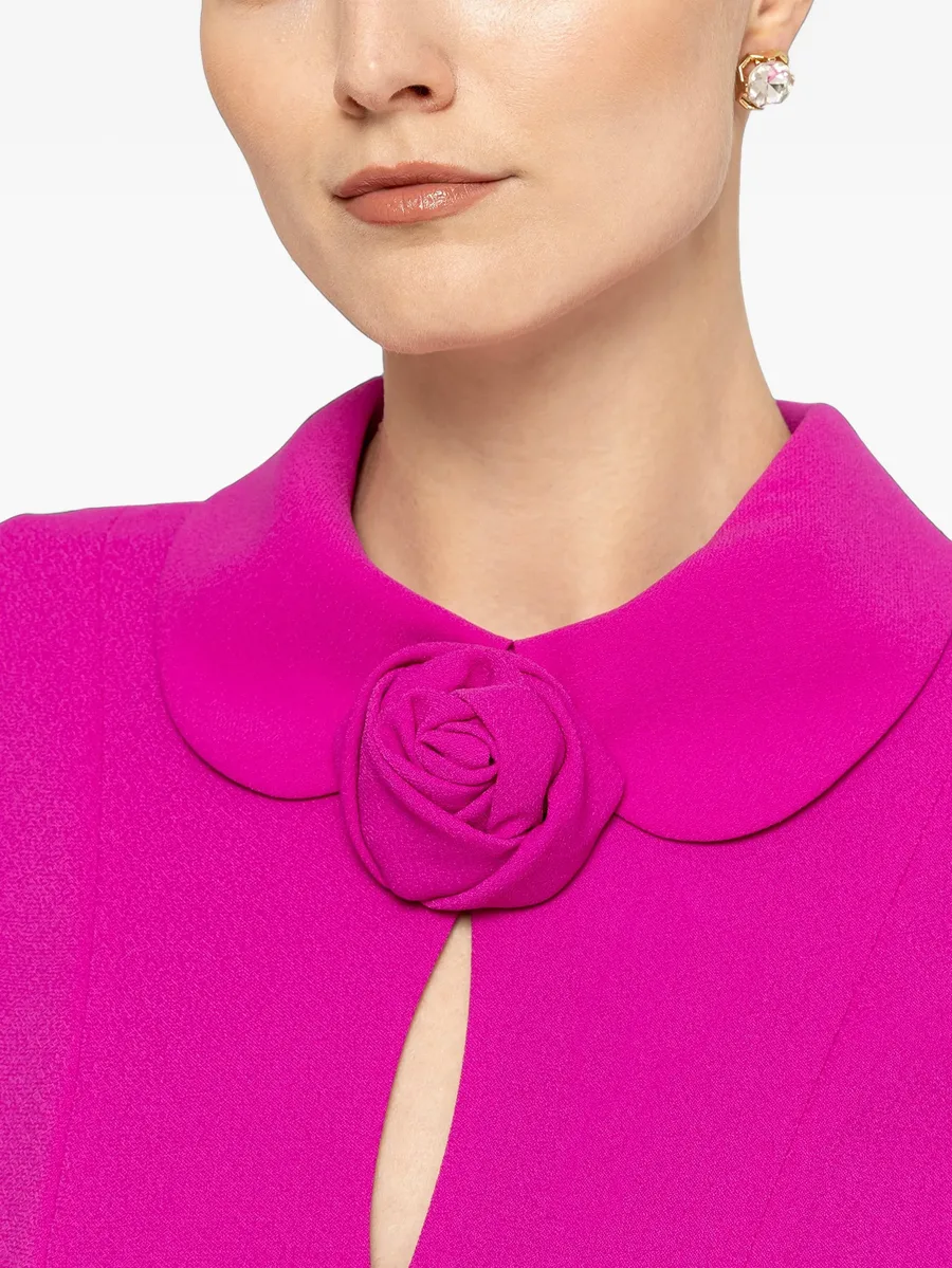 floral-detail midi dress 5