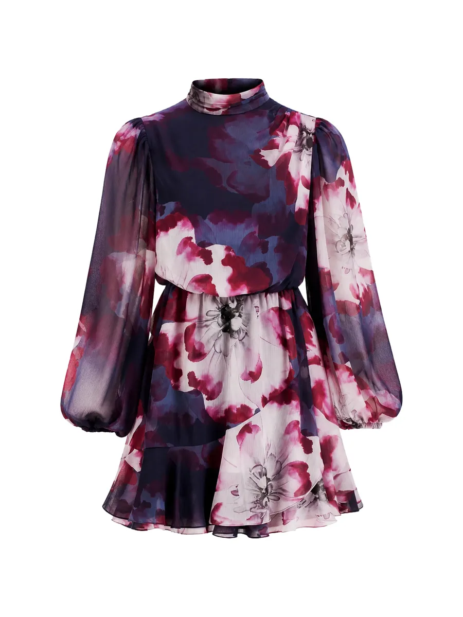 Aracely floral-print mini dress 1