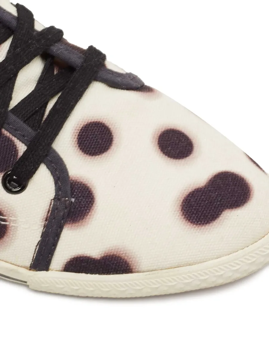 Pre-owned polka-dot high-top sneakers 12