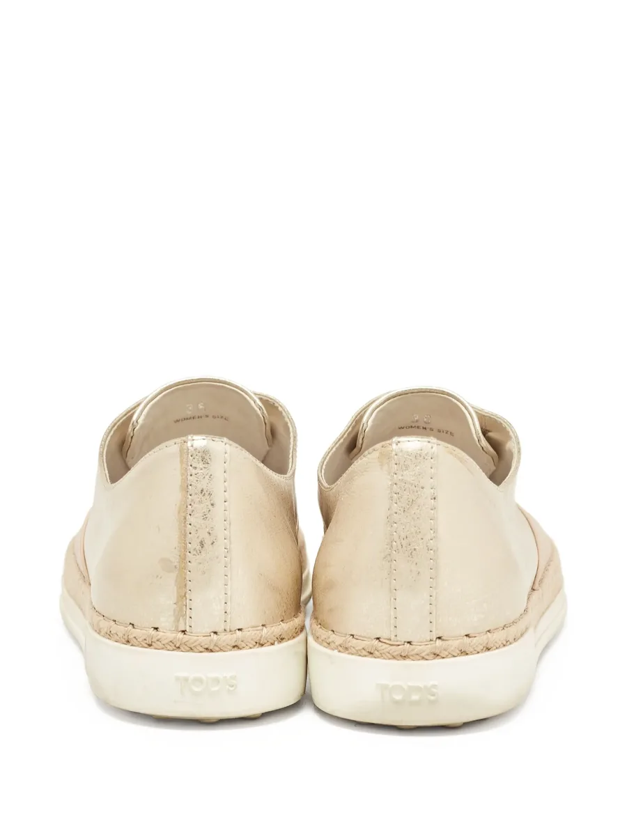 leather flat espadrilles 6