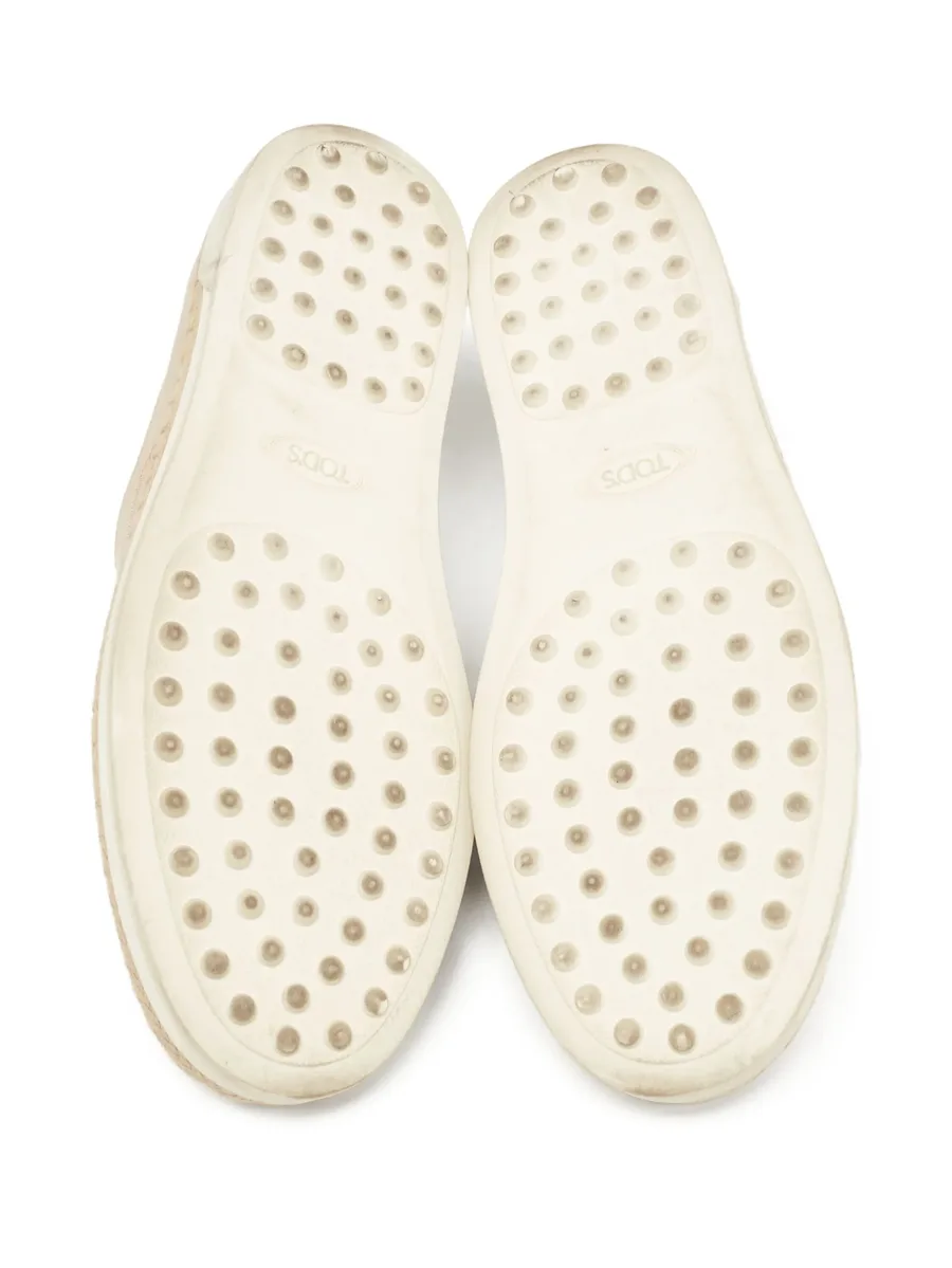 leather flat espadrilles 10