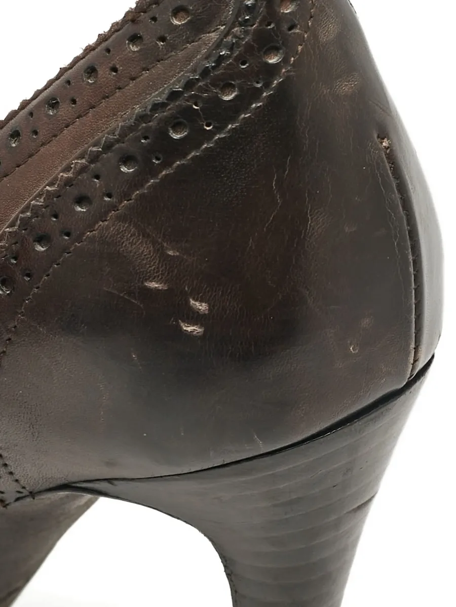 120mm brogue-detail leather pumps 9