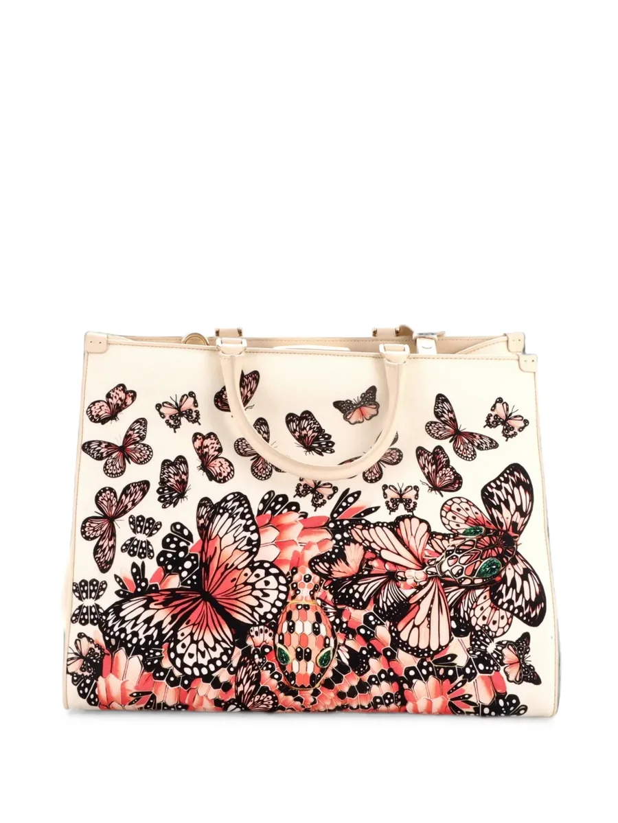 сумка-тоут Convertible Shopping Printed Canvas and Leather Medium 2
