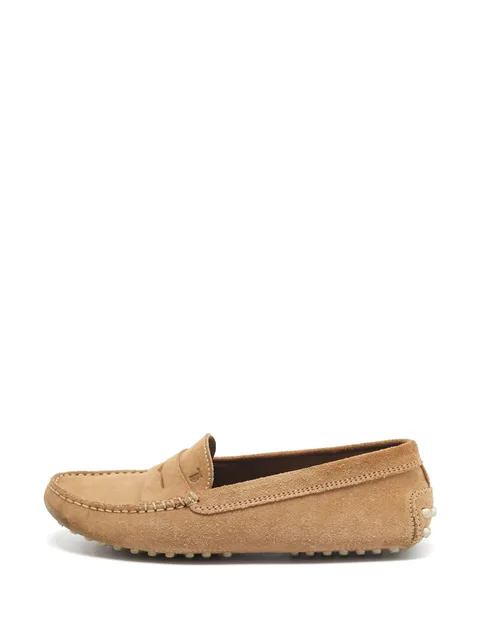 Pre-Owned suede loafers