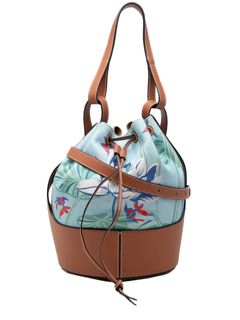 сумка-ведро Paulas Ibiza Small Canvas Mermaid Print Balloon Drawstring (2020 год)
