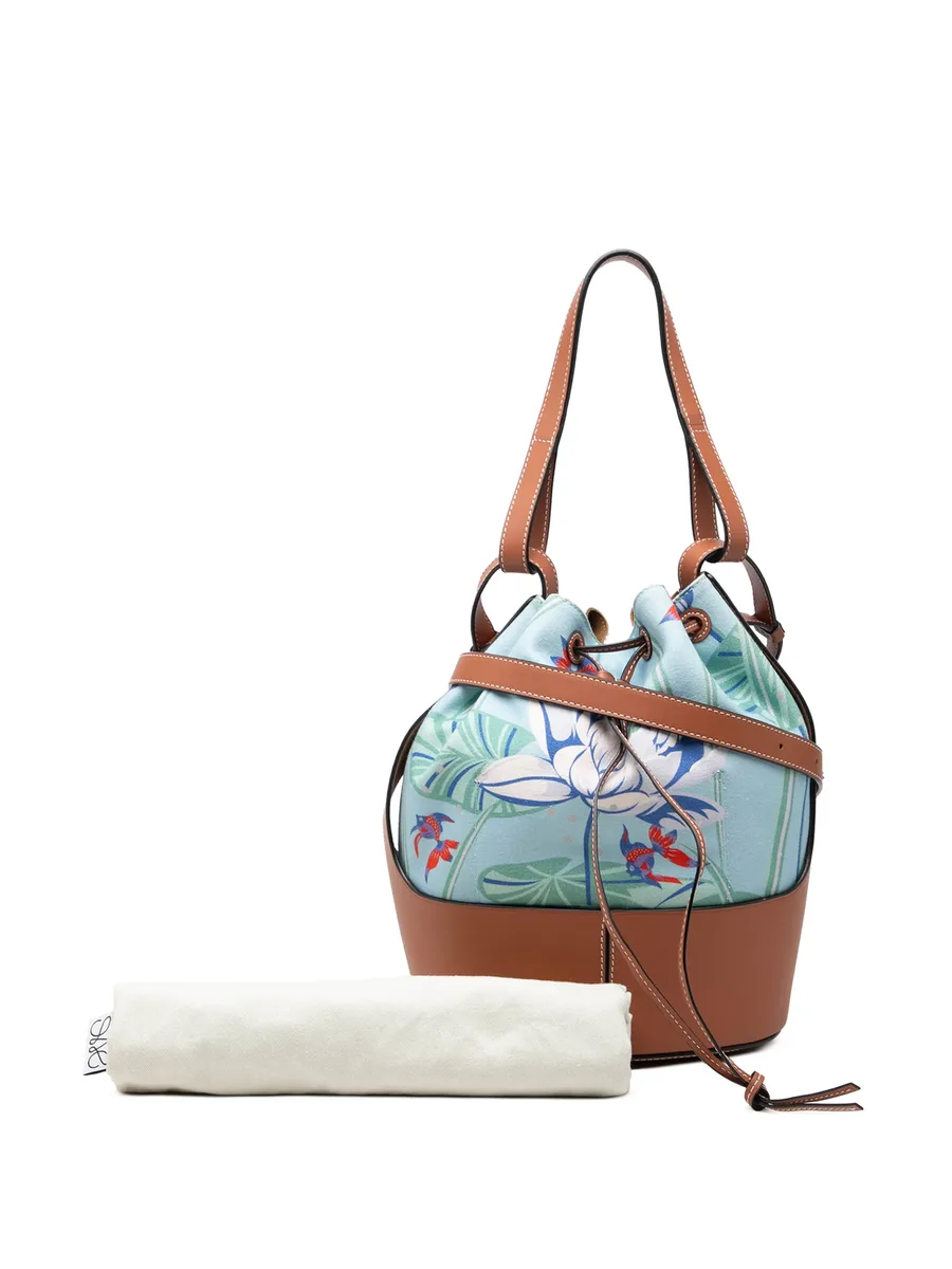 сумка-ведро Paulas Ibiza Small Canvas Mermaid Print Balloon Drawstring (2020 год) 7