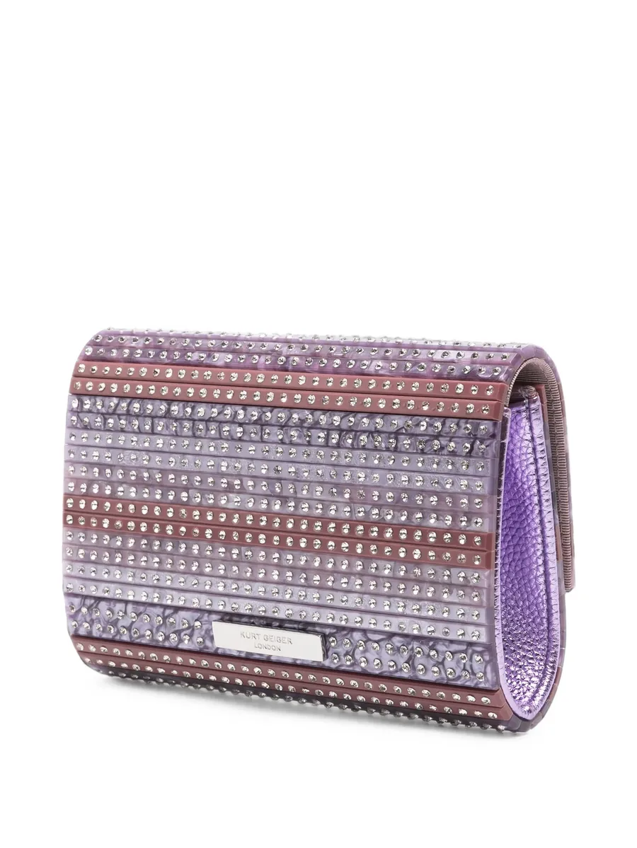 Eagle crystal-embellished clutch bag 3