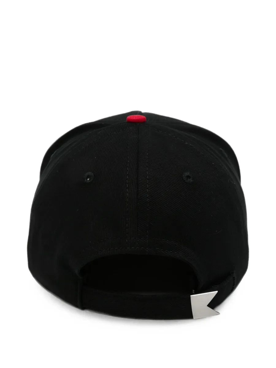logo-embroidered eagle-motif cap 2
