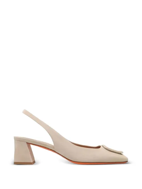 Carla buckle-detail slingback pumps