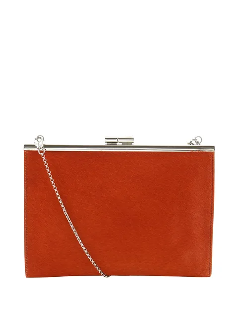 сумка через плечо Pony Hair Kiss Lock Frame Clutch with Chain (2010-2026 годы)