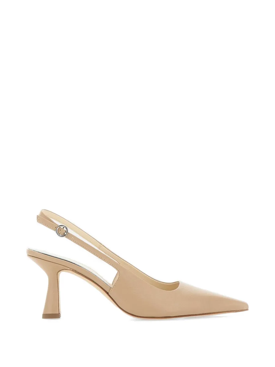 Fernanda leather slingback heeled pumps 1