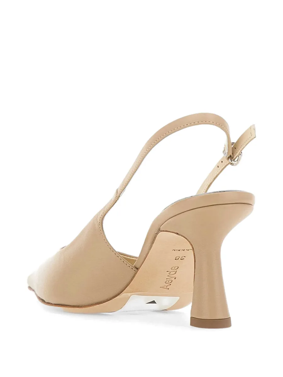 Fernanda leather slingback heeled pumps 10